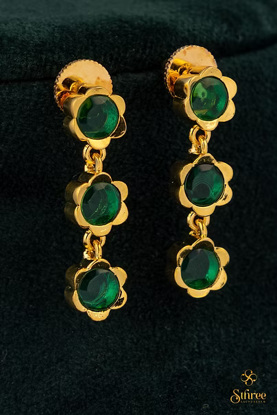 Gandaberunda Neckpiece - Emerald green