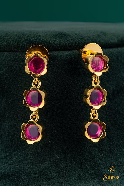 Gandaberunda Neckpiece - Ruby red