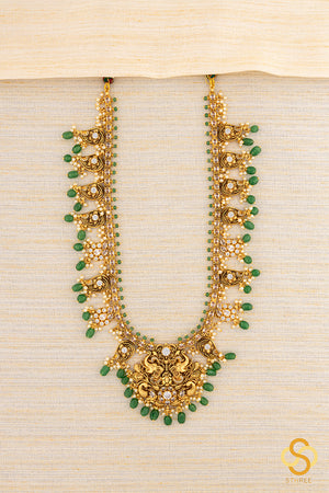 Guttapusalu - Zircons and Emerald Colour Beads