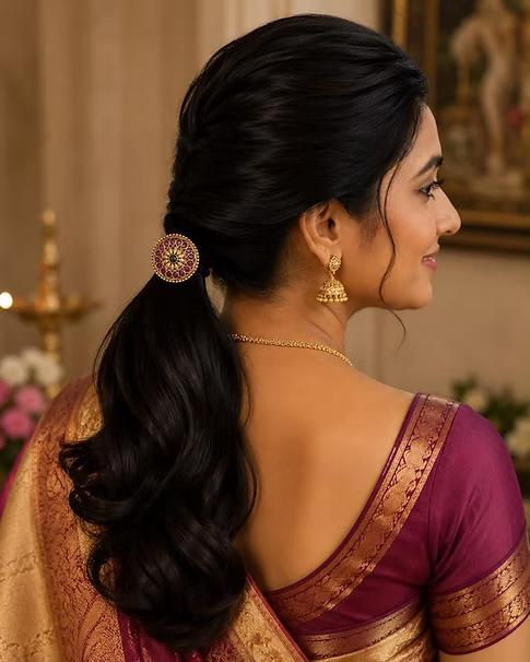 Jadau Kundan Hairband - Kemp - Set of 2