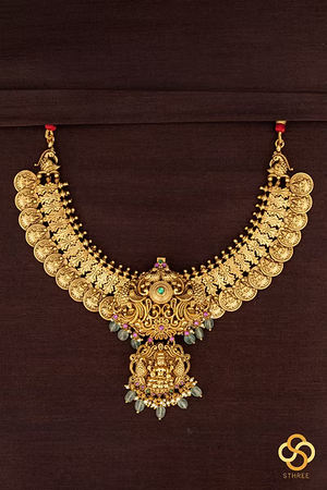 Kasumalai necklace - Lakshmi pendant
