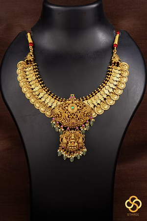 Kasumalai necklace - Lakshmi pendant