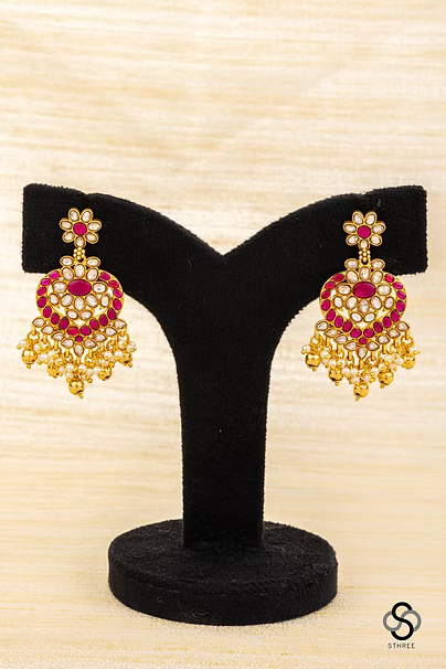 Kemp Haram with Pearls and Gold balls hanging