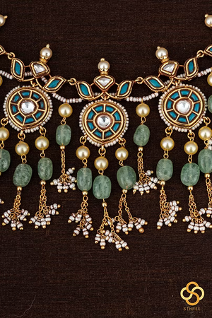 Kundan Stone Choker with Pearls set