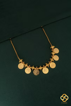 Lakshmi Kasu necklace - (7 kasu pattern)
