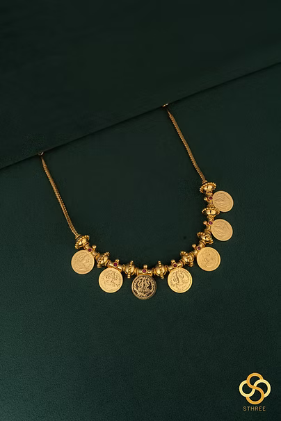 Lakshmi Kasu necklace - (7 kasu pattern)