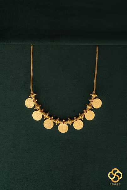 Lakshmi Kasu necklace - (7 kasu pattern)
