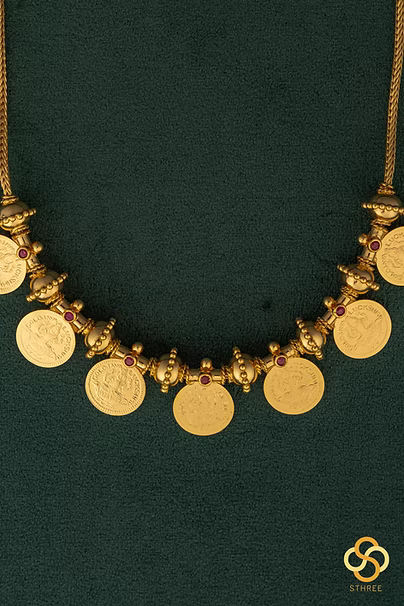 Lakshmi Kasu necklace - (7 kasu pattern)