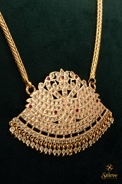 Long Ettupidi Chain with Saradu - Aympon