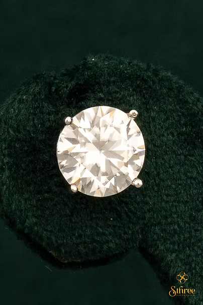 Moissanite Solitaire 4 carat - 10.0 mm