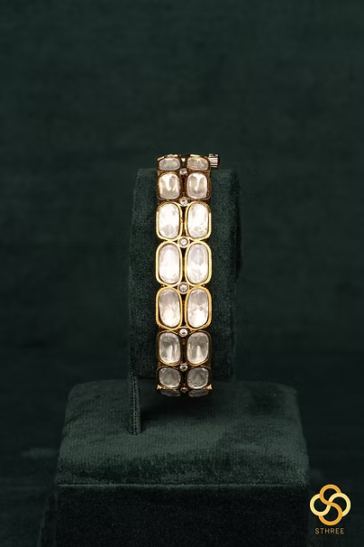Moissonite Kada - Set of 2