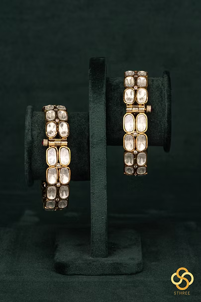 Moissonite Kada - Set of 2