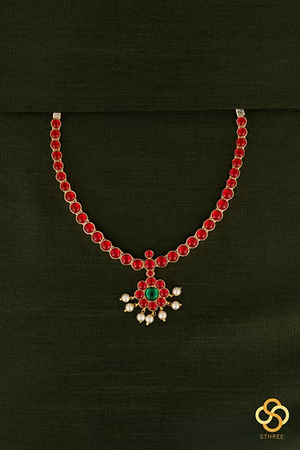 Ruby Red Kemp Addigai Set, Aympon