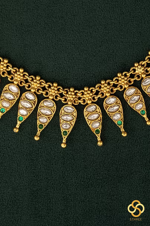 Reversible Necklace - White and Ruby red