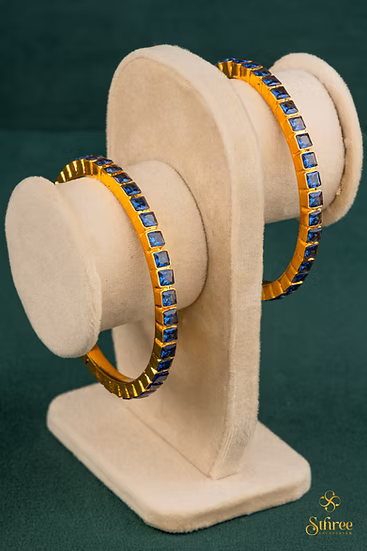 Square Cut Kemp Stones - Sapphire Blue