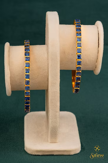 Square Cut Kemp Stones - Sapphire Blue