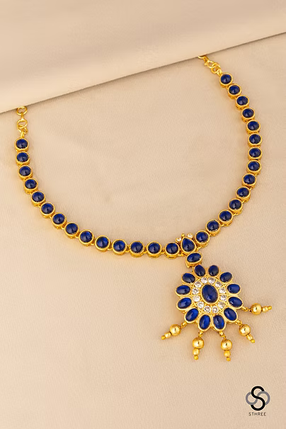 Sapphire blue Necklace set