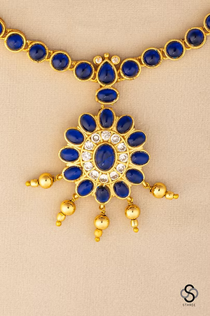 Sapphire blue Necklace set
