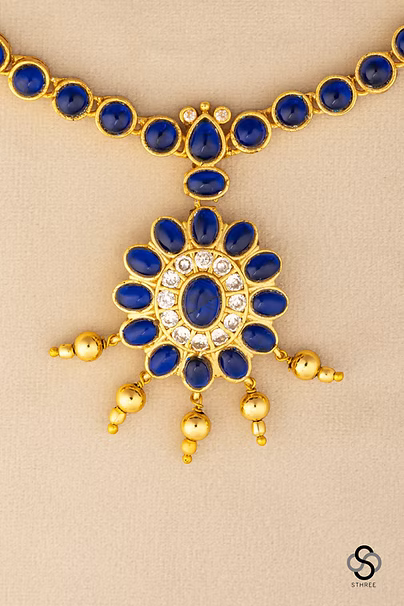 Sapphire blue Necklace set