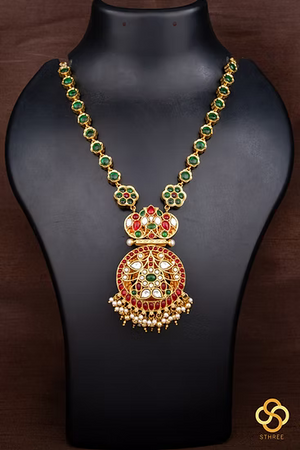Jadau Kundan double side necklace - Kemp and Gold
