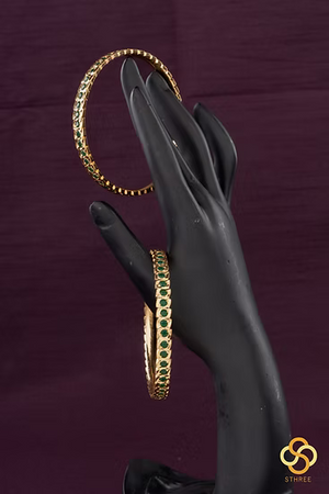 Aympon Bangles - Emerald green