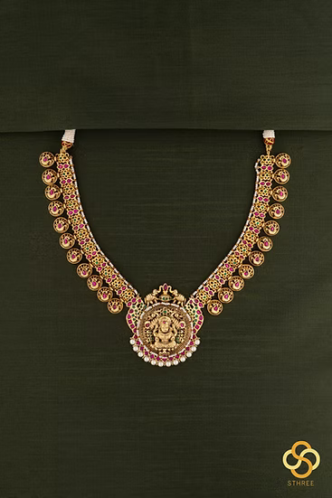 Gajalakshmi Kasumalai Necklace Set