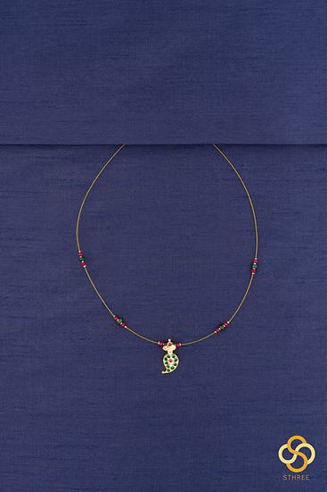 Invisible Chain - Emerald Green with Manga Pendant
