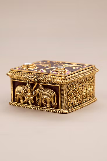 Kumkuma box - Brown