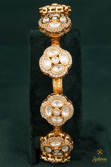 Moissanite Kada - Single Piece