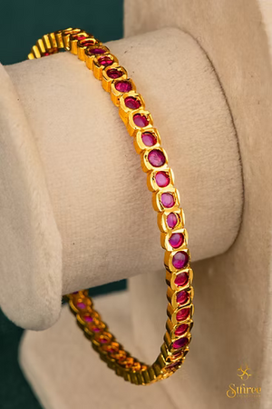Mini Ruby Stones Aympon Bangles
