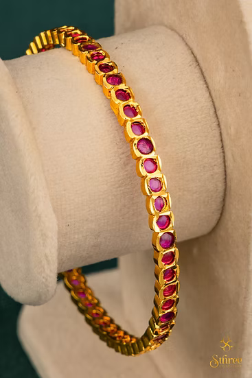 Mini Ruby Stones Aympon Bangles