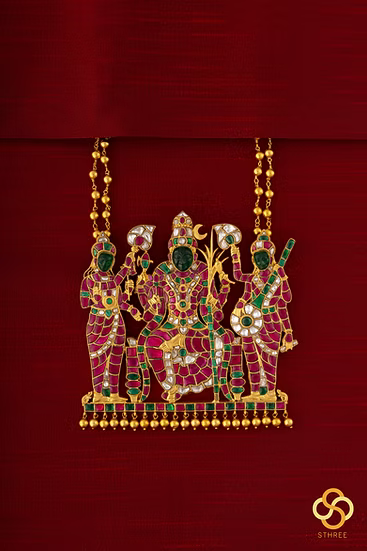 925 Silver - Rajarajeshwari Pendant Neckpiece