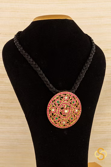 925 Silver - Rakkodi Pure Silver Strung in Black Silk Thread