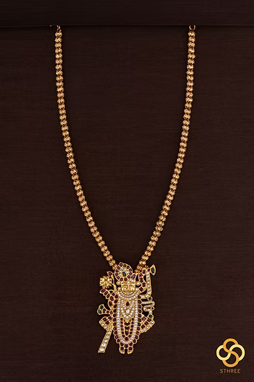 Srinathji in Jadau Kundan
