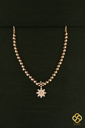 Solitaire Necklace - Rose Gold Finish