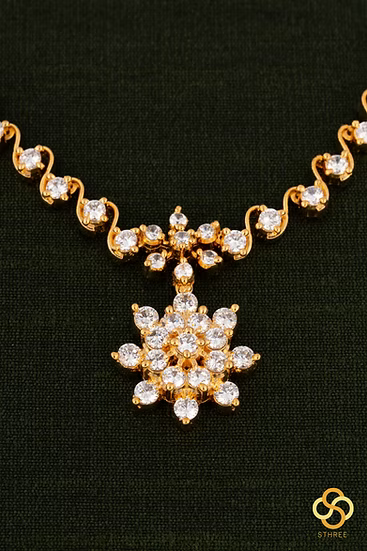 Solitaire Necklace - Rose Gold Finish