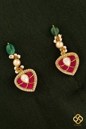 Two-Liner Pearls with a Chandbali Pendant
