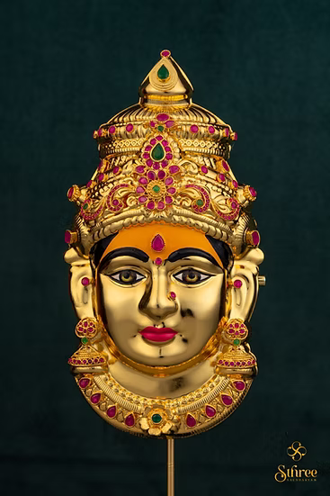 Varalakshmi Mugham (Big) - (with turmeric on forehead)