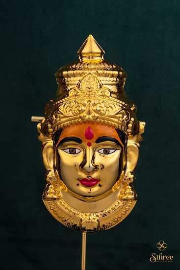 Varalakshmi Mugham (Small) - (with turmeric on forehead)