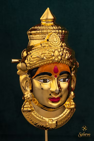 Varalakshmi Mugham (Small) - (with turmeric on forehead)
