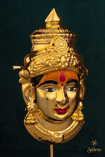 Varalakshmi Mugham (Small) - (with turmeric on forehead)
