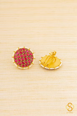 925 Silver - Vatta thodu - Kempu red - RRV Queen series