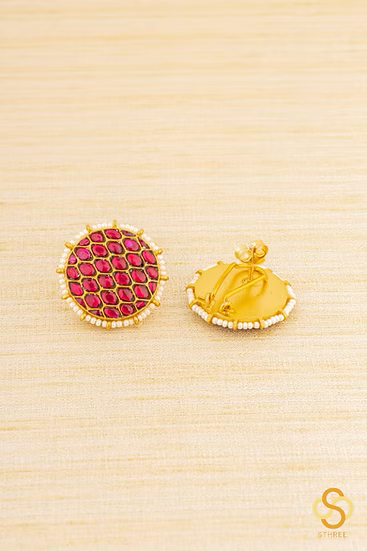 925 Silver - Vatta thodu - Kempu red - RRV Queen series