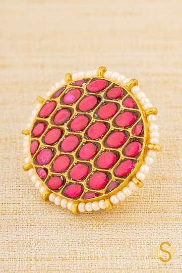 925 Silver - Vatta thodu - Kempu red - RRV Queen series